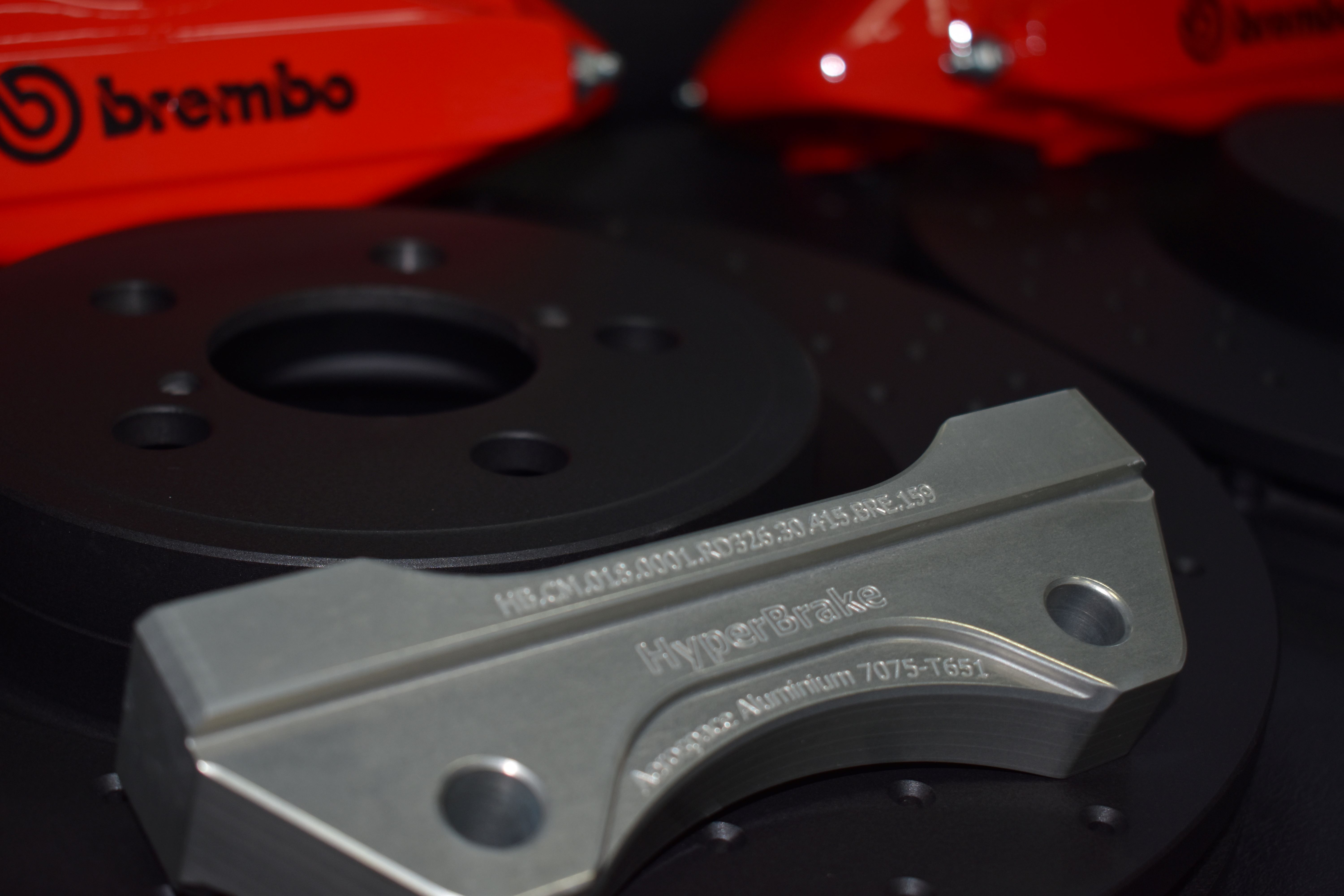 HyperBrake Motorsport Front 4pot Big Brake without calipers Kit for Lancia Delta Integrale for Brembo calipers from Alfa Romeo 159 TBi/Renault Megane RS and monoblock brake discs 326x30mm - Image 2